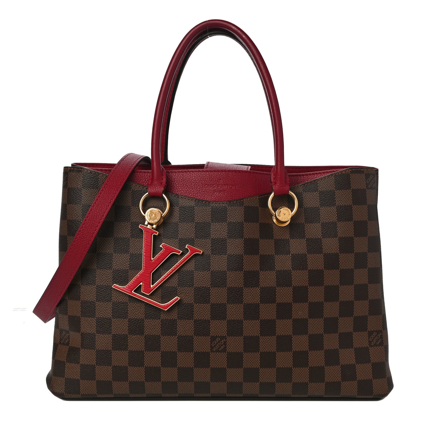 Damier Ebene LV Riverside Lie De Vin