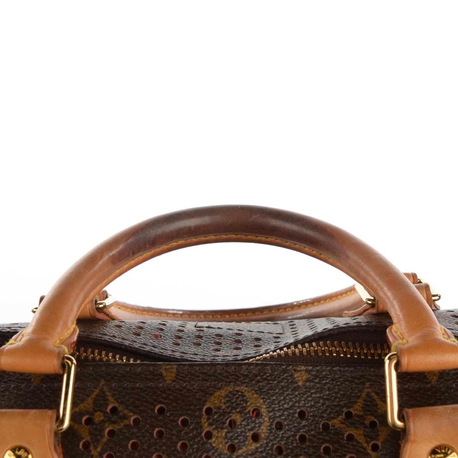 Louis Vuitton Monogram Perforated Speedy 30 Orange 6 of 9