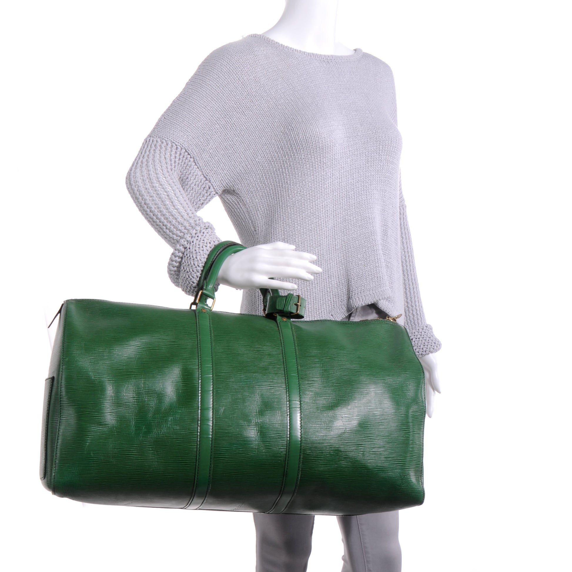Louis Vuitton Epi Keepall 55 Borneo 2 of 9