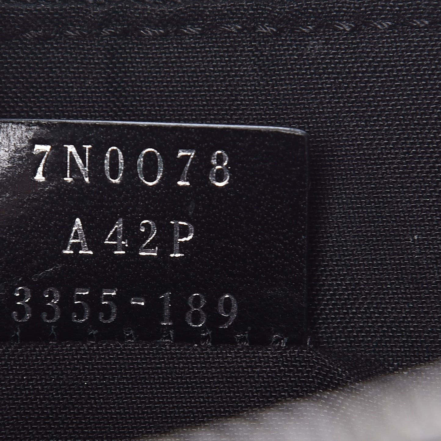 Vitello FF 1974 Embossed Pouch Maya Black
