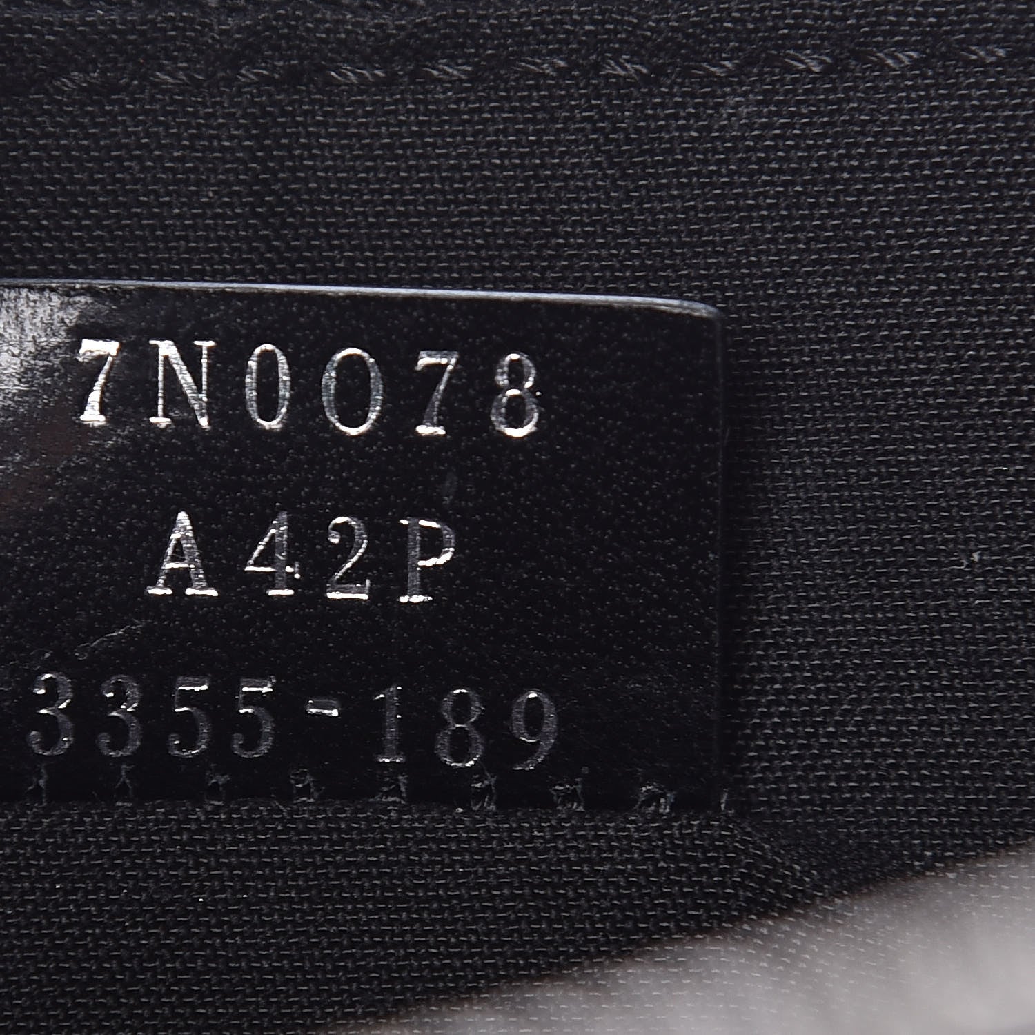 Fendi Vitello FF 1974 Embossed Pouch Maya Black 7 of 10