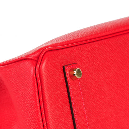 Hermes Epsom Birkin 35 Rouge Casaque 3 of 26