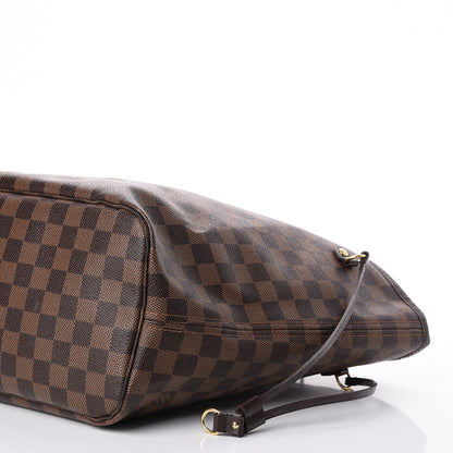 Louis Vuitton Damier Ebene Neo Neverfull MM Rose Ballerine 8 of 9