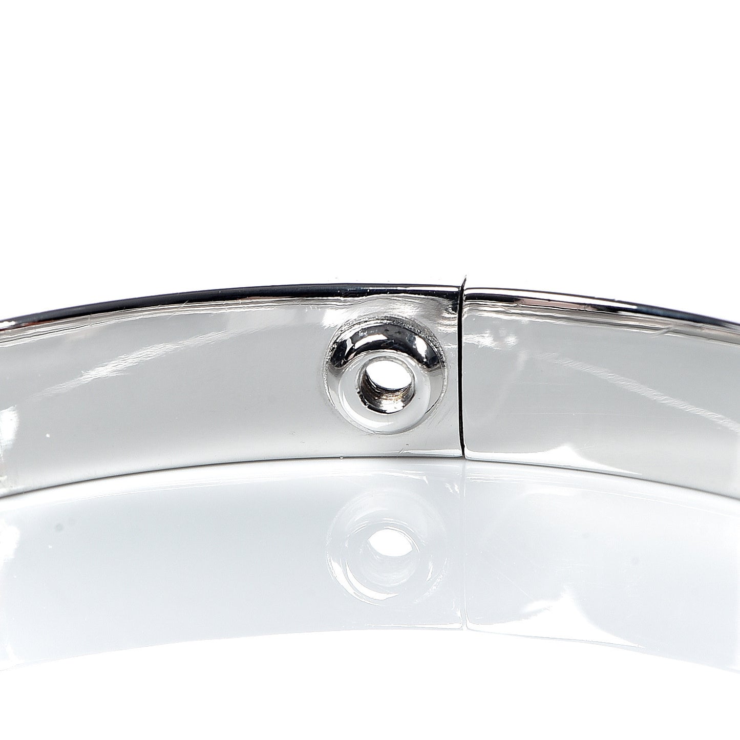 18K White Gold LOVE Bracelet 17