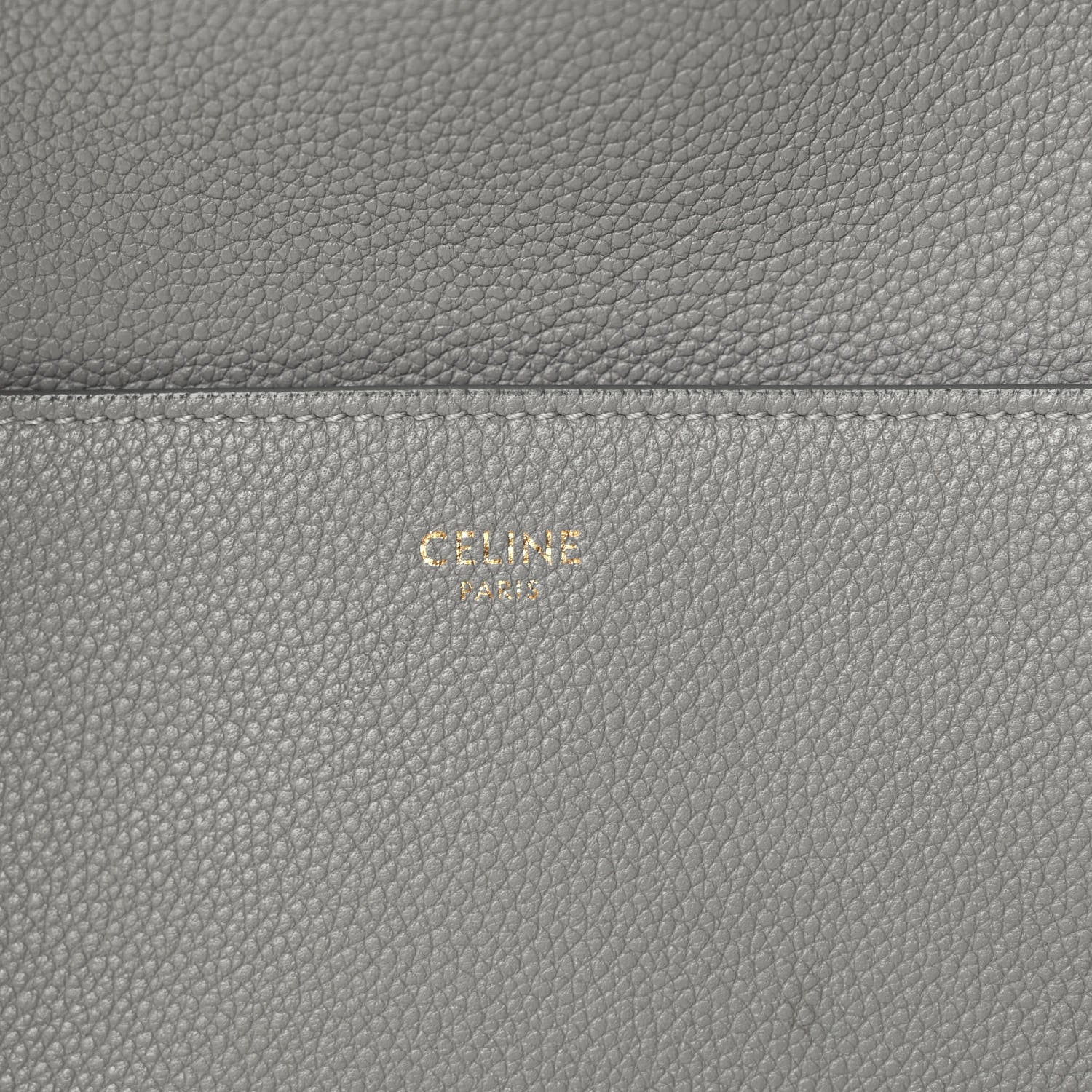 Celine Soft Grained Calfskin Sangle Bucket Bag Cloud 7 of 10