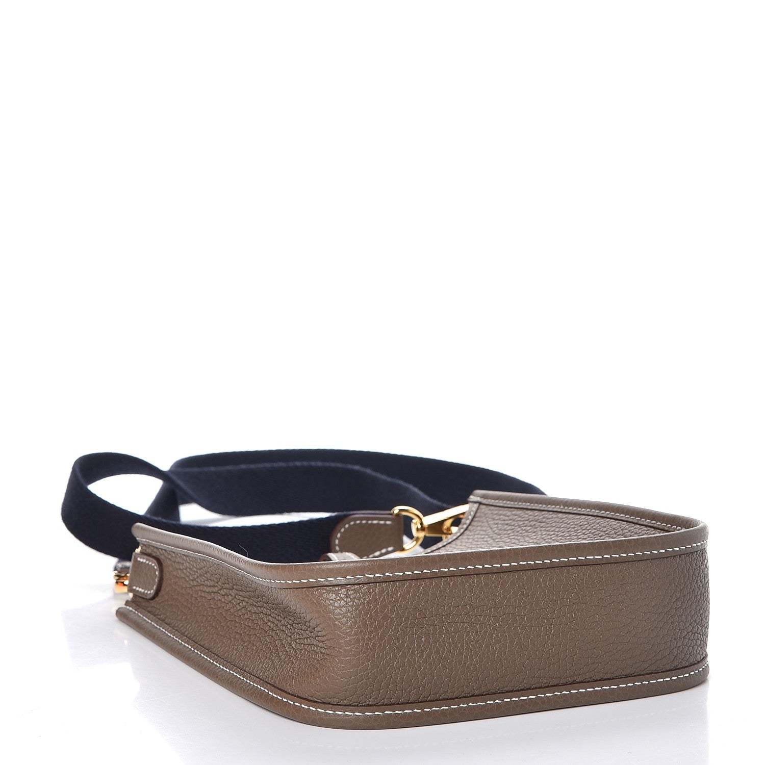 Hermes Taurillon Clemence Amazone Evelyne TPM Etoupe Bleu Indigo 4 of 8