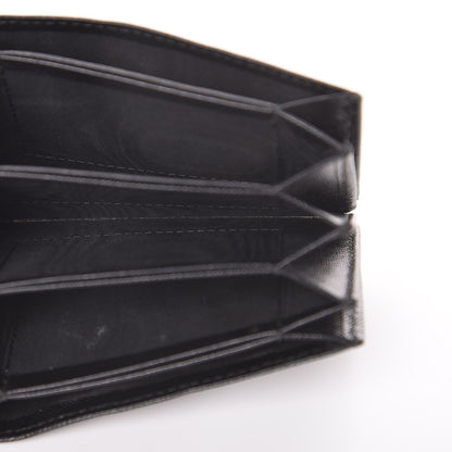 Prada Saffiano Oro Gusseted Card Holder Black 5 of 8