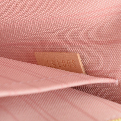 Louis Vuitton Damier Azur Neverfull MM GM Pochette Rose Ballerine 7 of 7