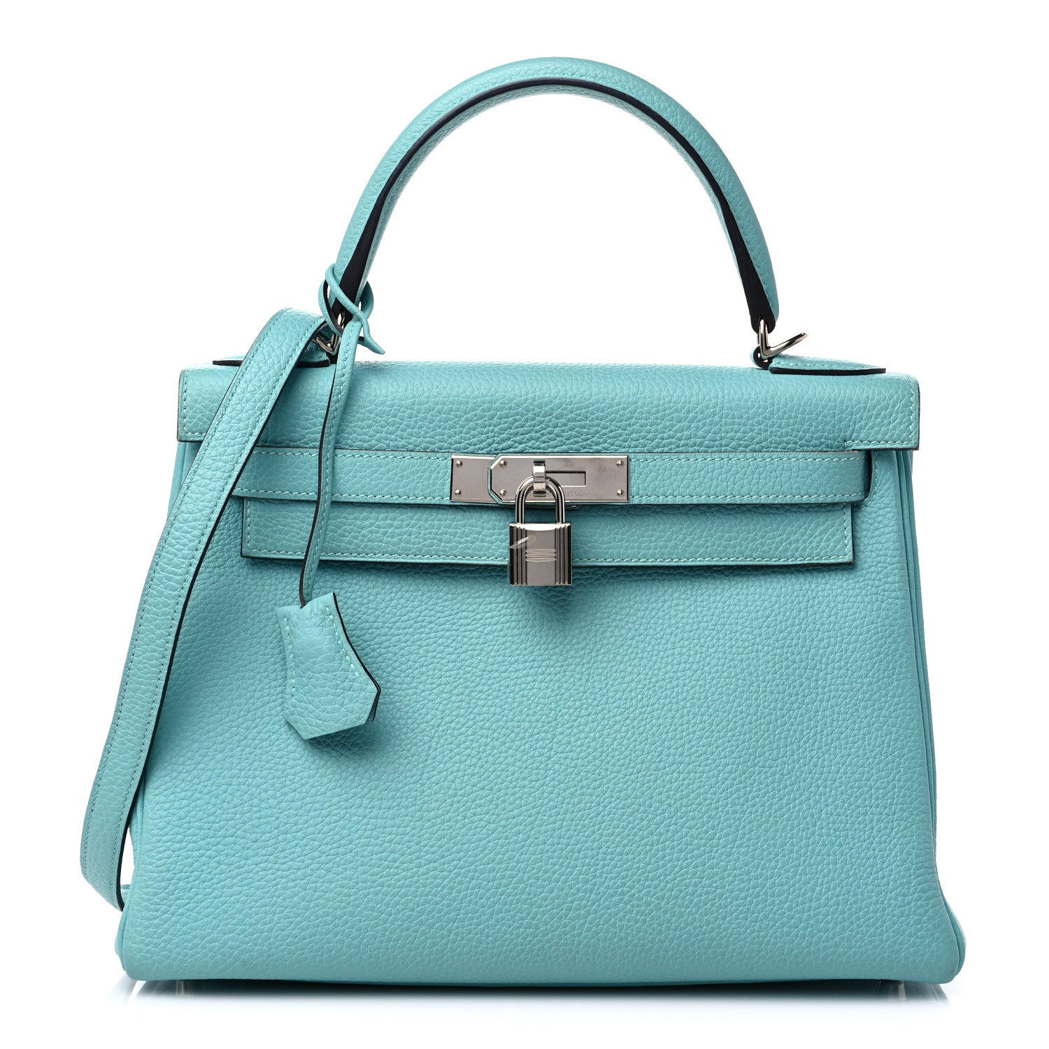 Hermes Togo Kelly Retourne 28 Bleu Atoll 1 of 18