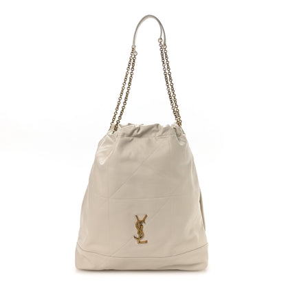 Saint Laurent Lambskin Matelasse Monogram Large Jamie 4.3 Pochon Blanc Vintage 1 of 12