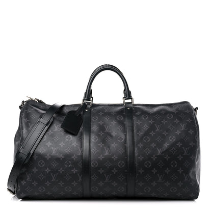 Louis Vuitton Monogram Eclipse Keepall Bandouliere 55 1 of 21