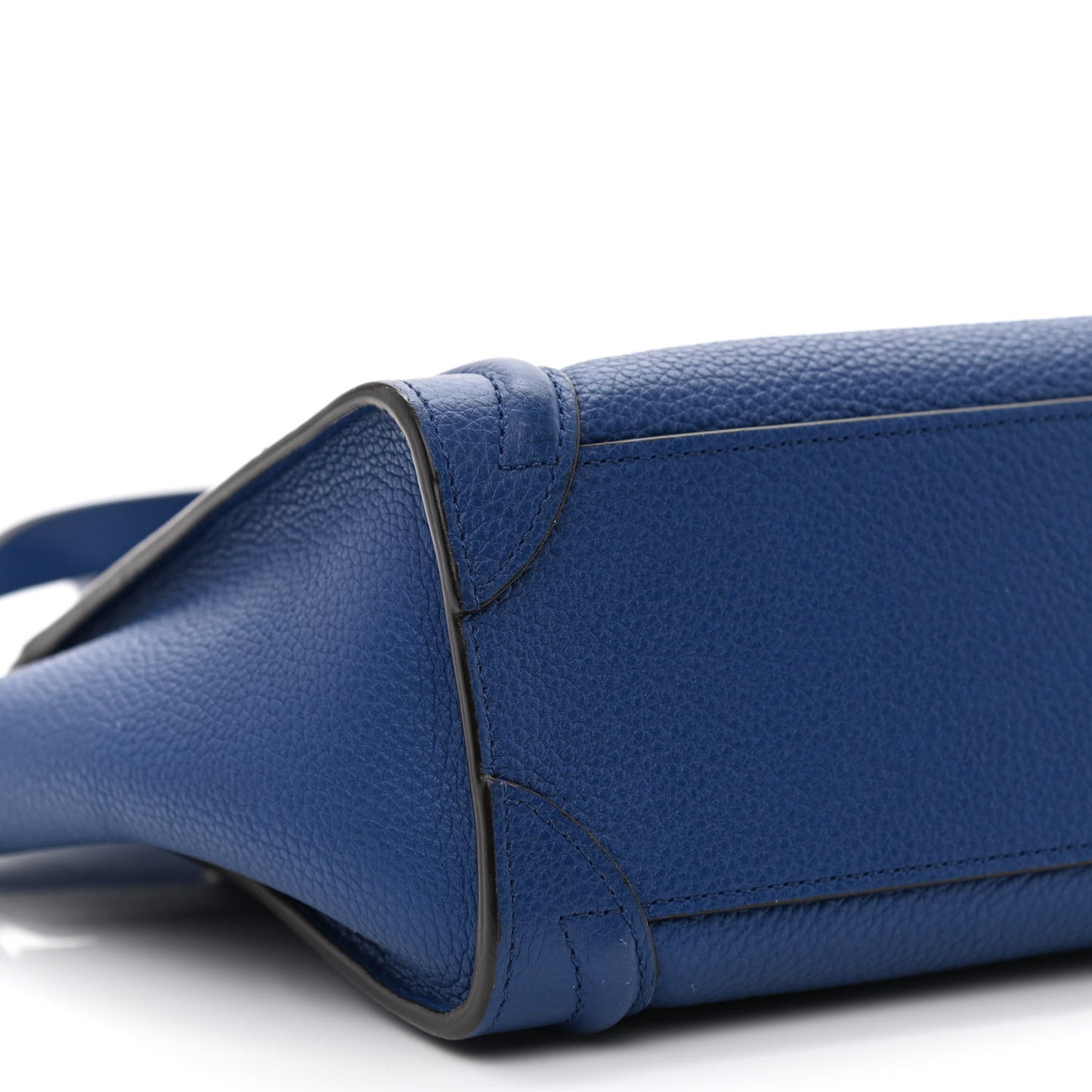 Drummed Calfskin Nano Luggage Indigo
