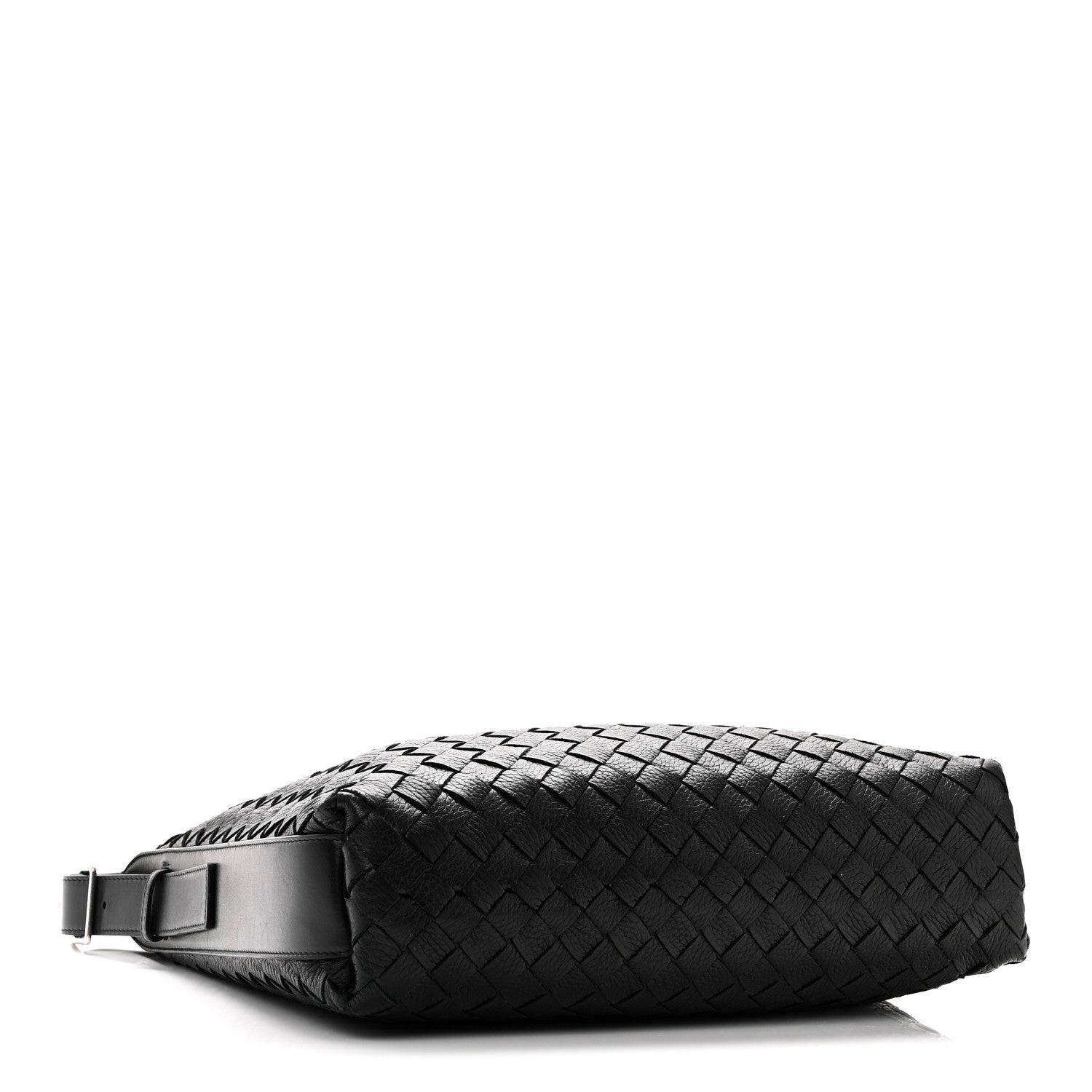 Bottega Veneta Deerskin Intrecciato Small Traveler Hobo Black 4 of 9