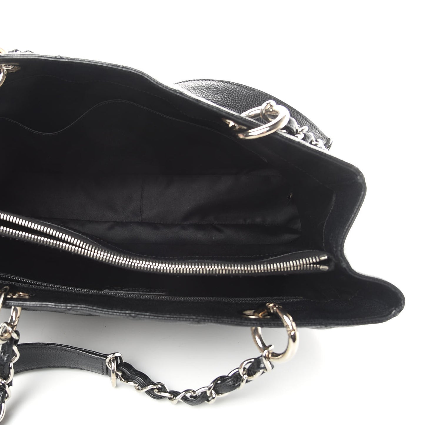 Caviar Quilted Grand Shopping Tote GST Black