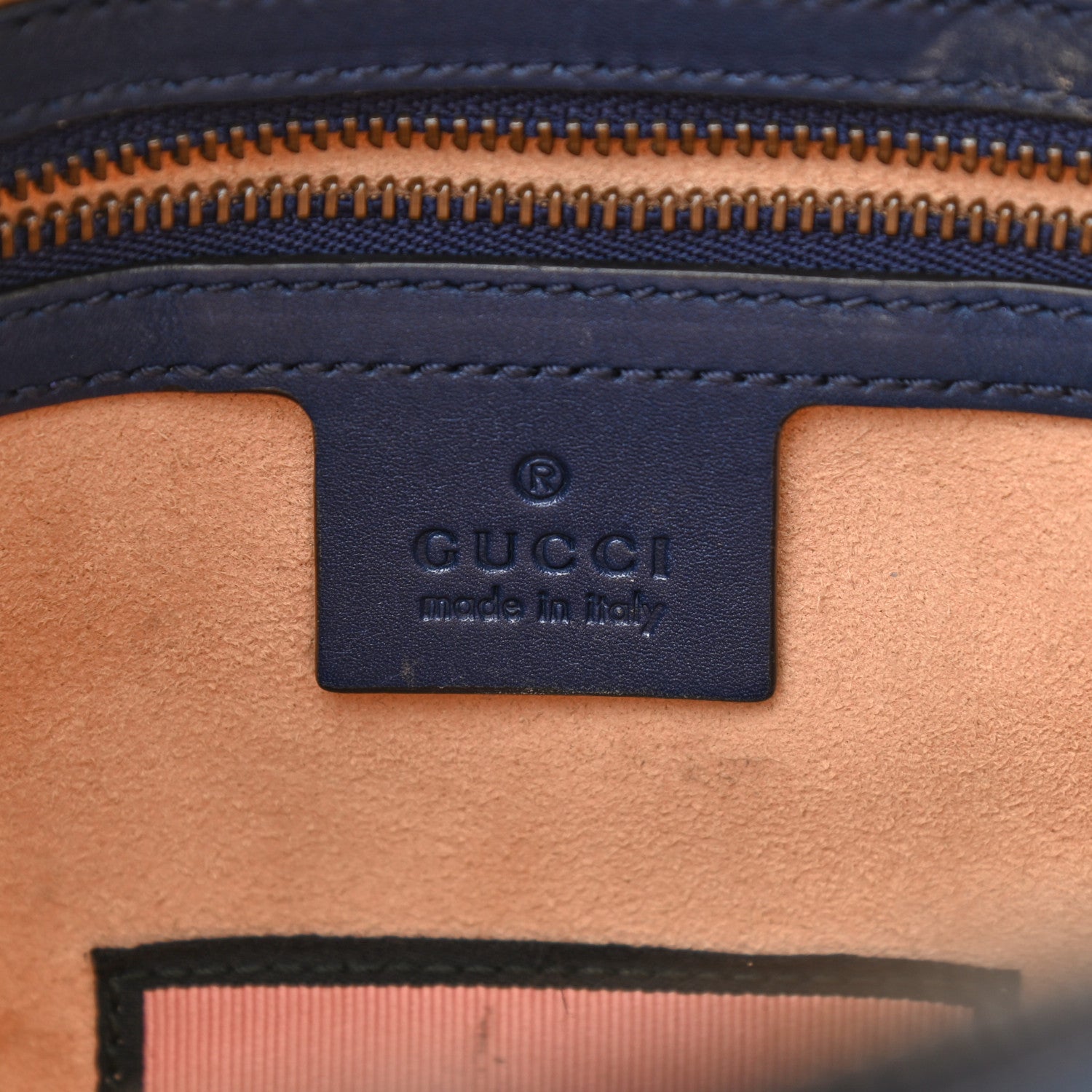 Gucci Calfskin Matelasse GucciGhost Medium GG Marmont Chain Shoulder Bag Blue Agata Hibiscus Red 6 of 14
