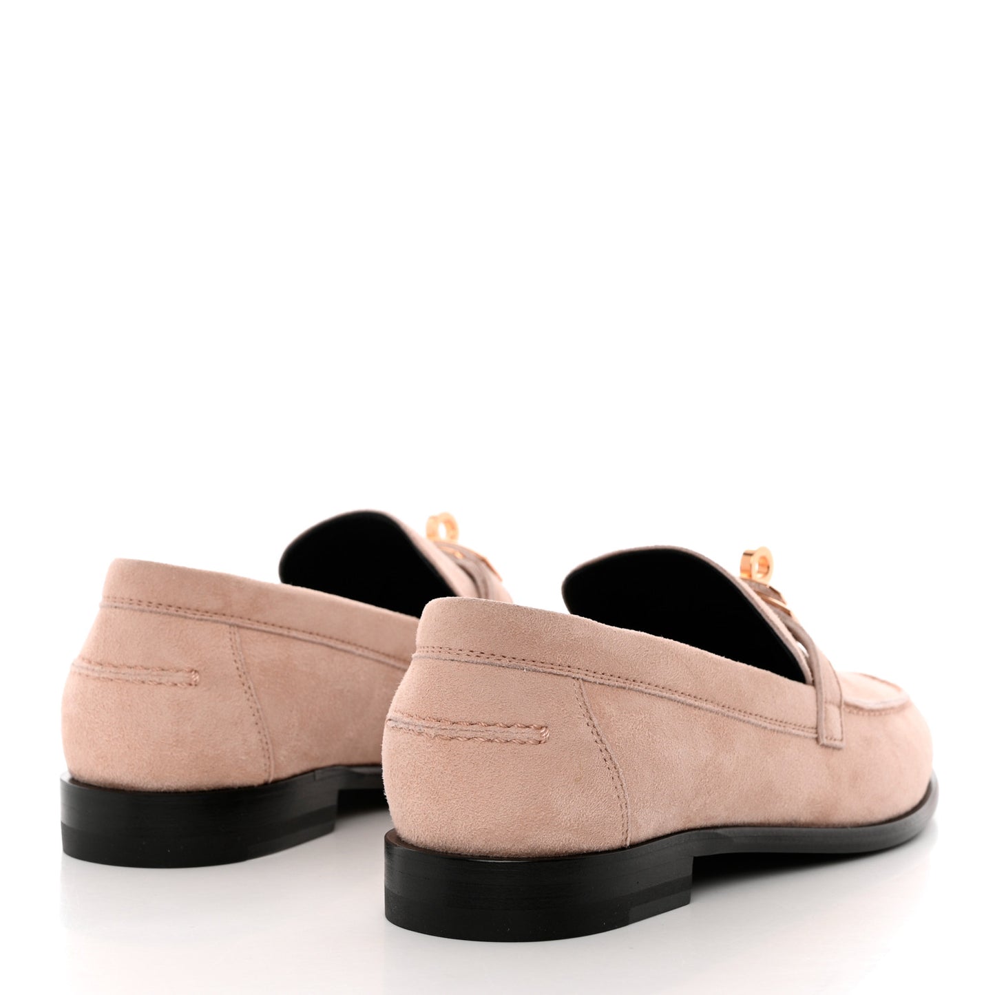 Suede Goatskin Womens Destin Loafers 35.5 Rose Aube