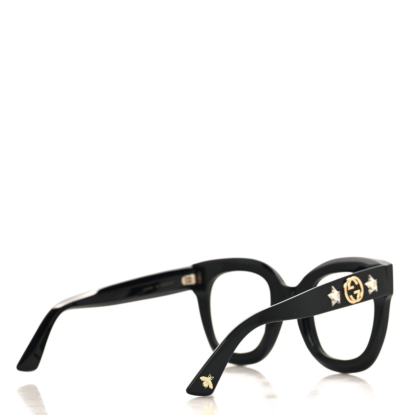 Round Frame Star Sunglasses GG0208S Black
