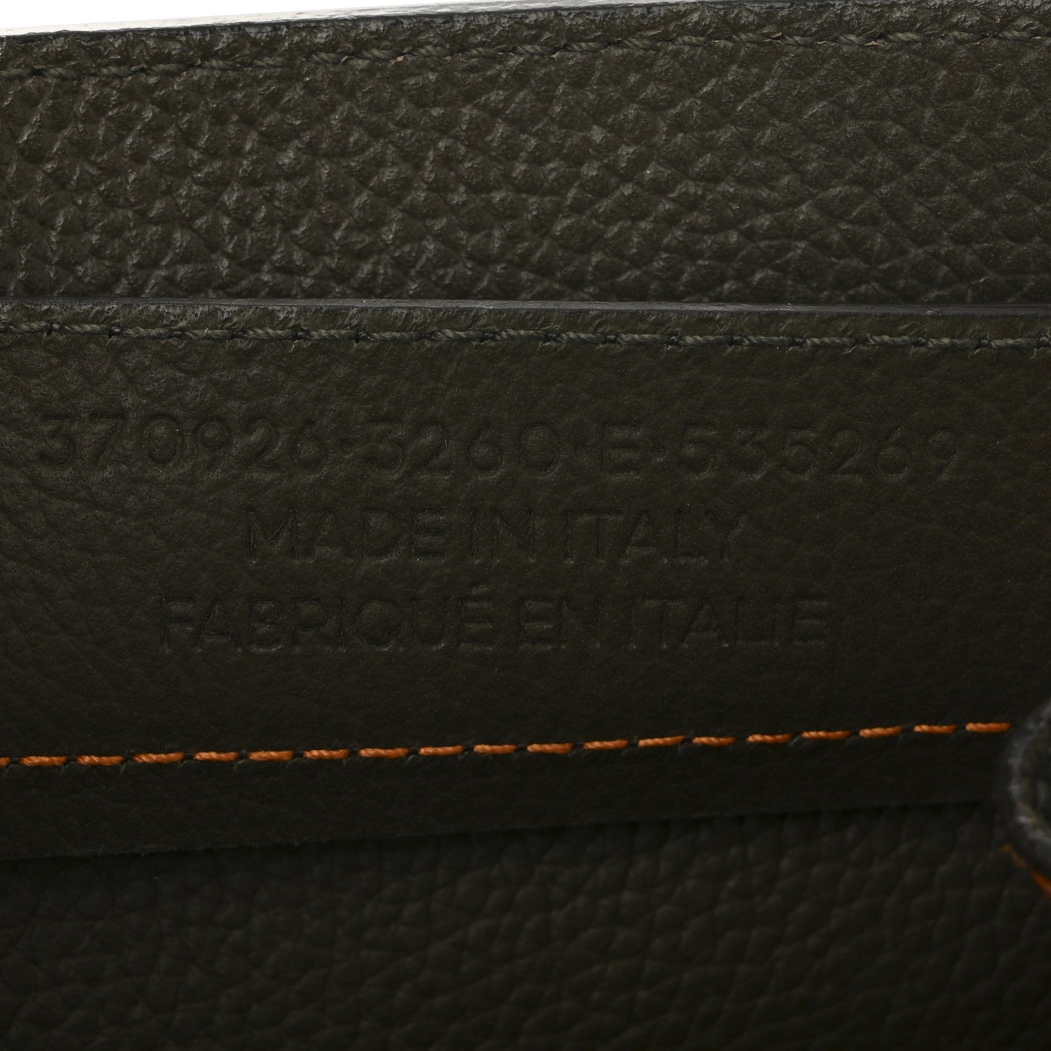 Balenciaga Veau Papier A6 Zip Around Tote Vert Kaki Orange 8 of 11