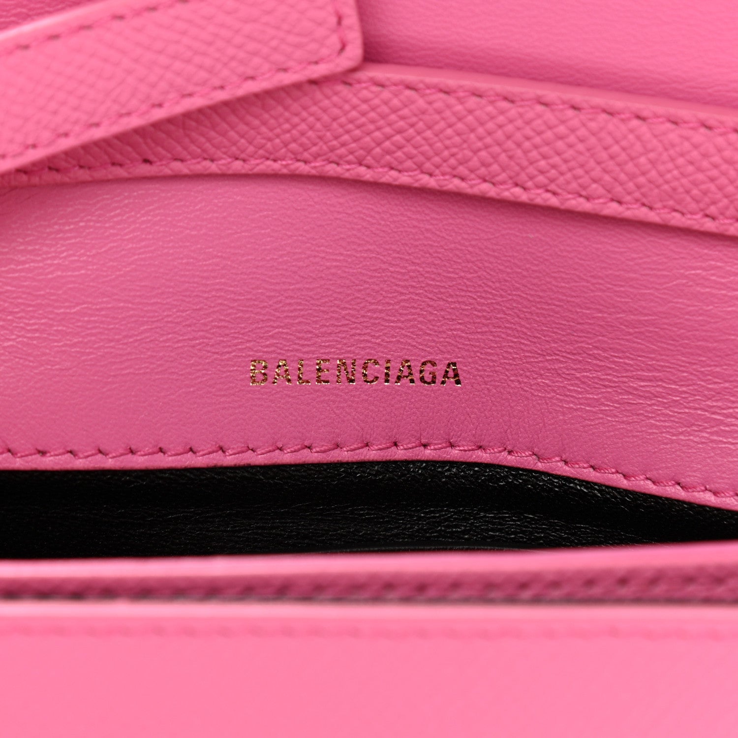 Balenciaga Signature Grained Calfskin Logo Print Ville Day Bag XS Rose Bubblegum Black 6 of 14