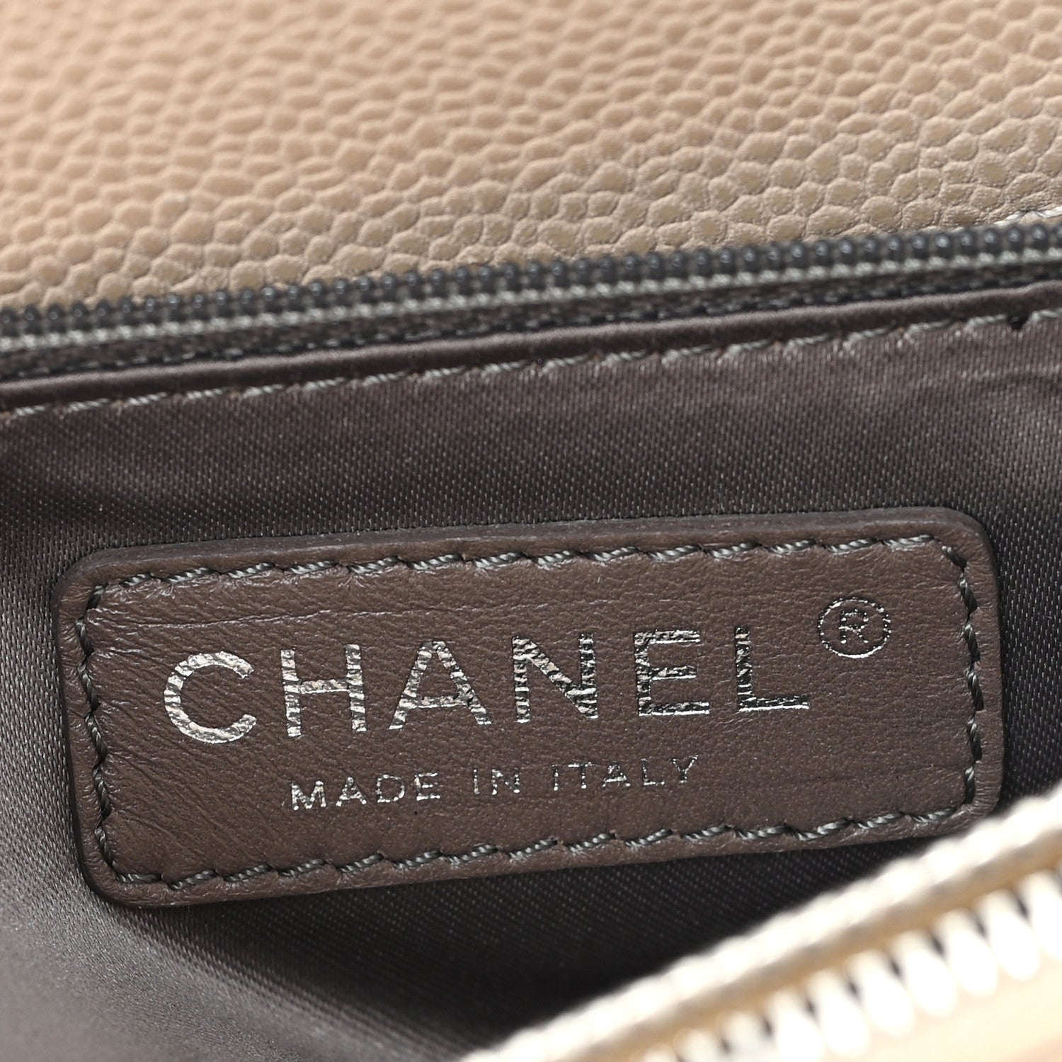 Chanel Caviar Quilted Grand Shopping Tote GST Beige 6 of 10