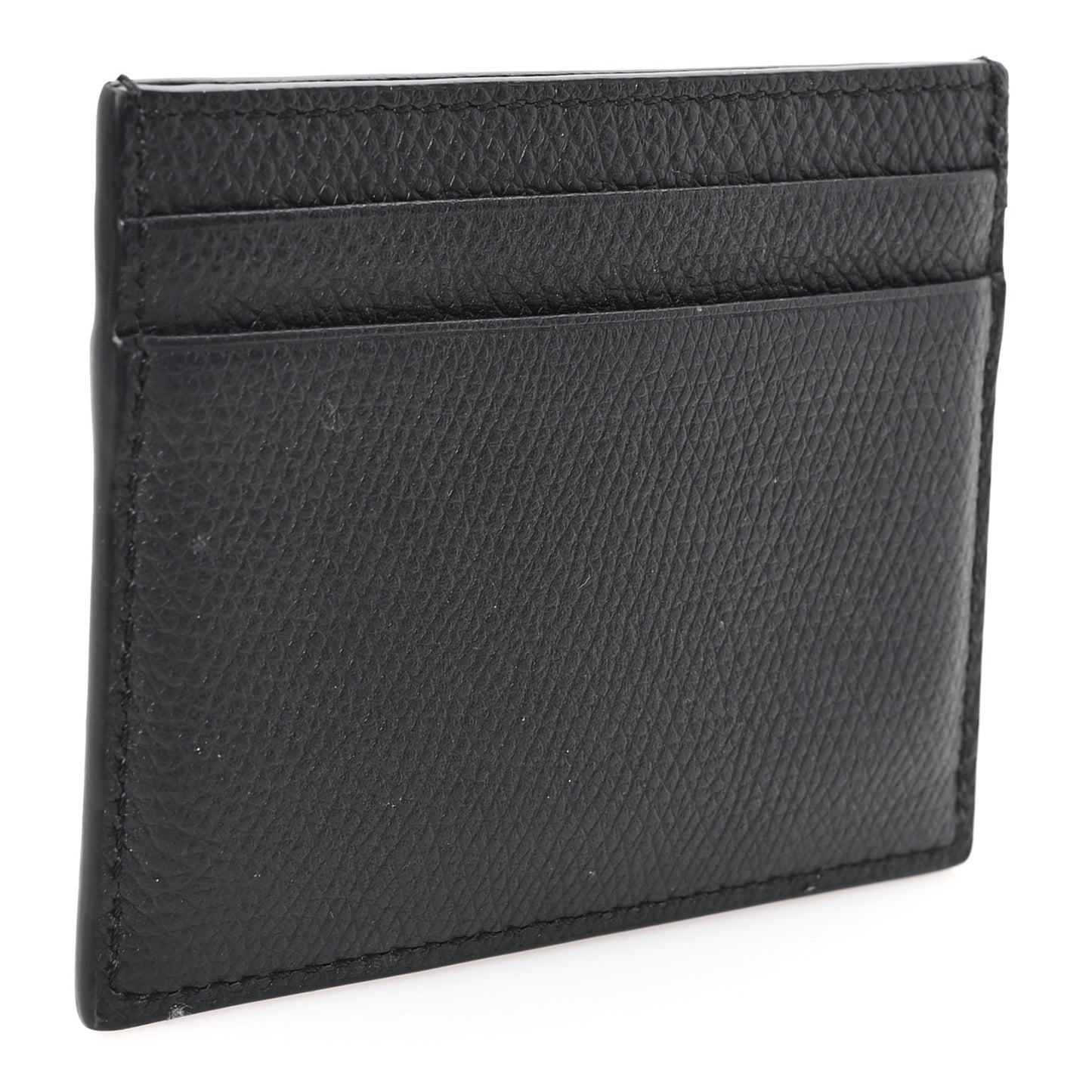 Calfskin Toile Iconographe Embossed Vlogo Card Holder Black