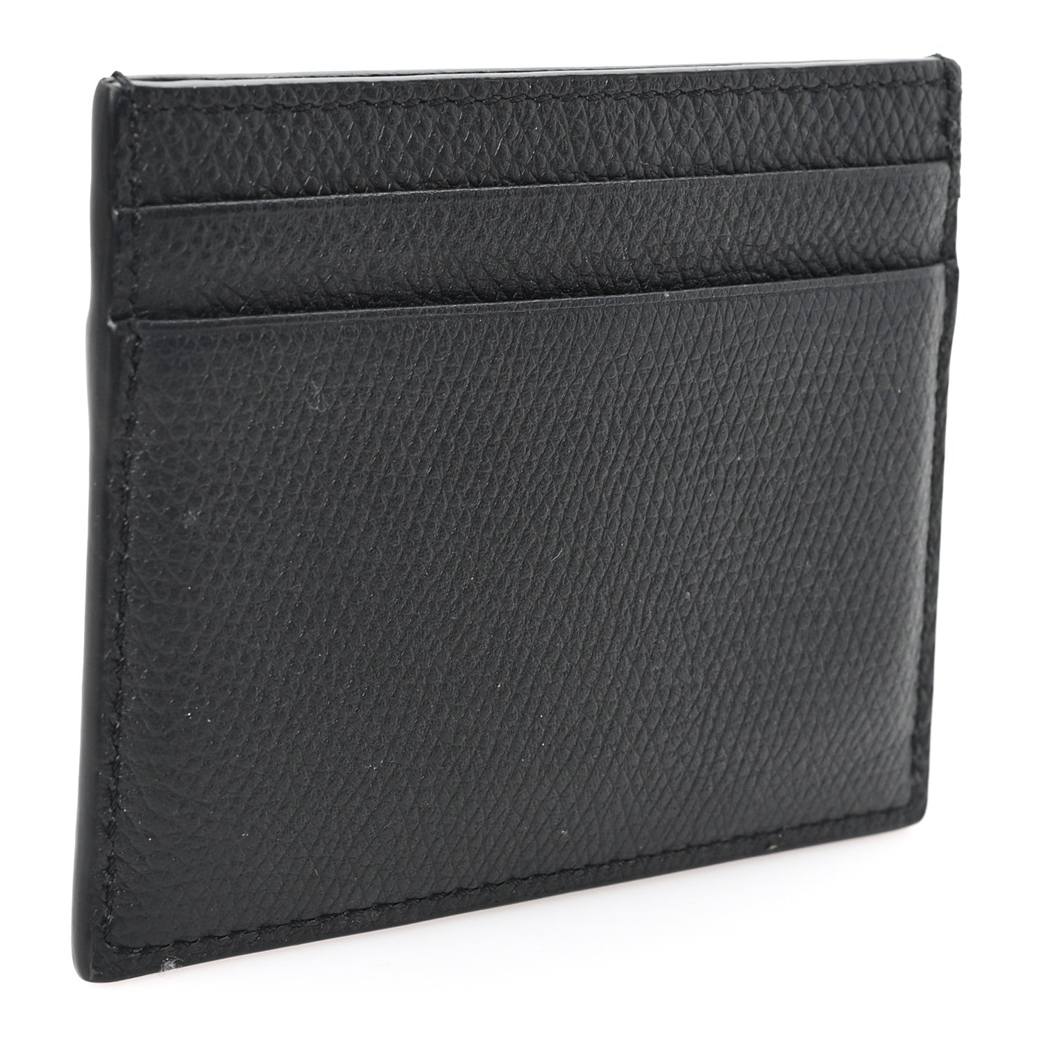 Valentino Garavani Calfskin Toile Iconographe Embossed Vlogo Card Holder Black 3 of 6