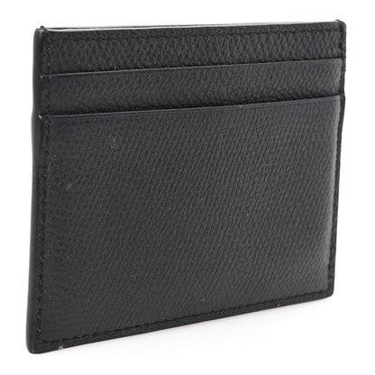 Valentino Garavani Calfskin Toile Iconographe Embossed Vlogo Card Holder Black 3 of 6
