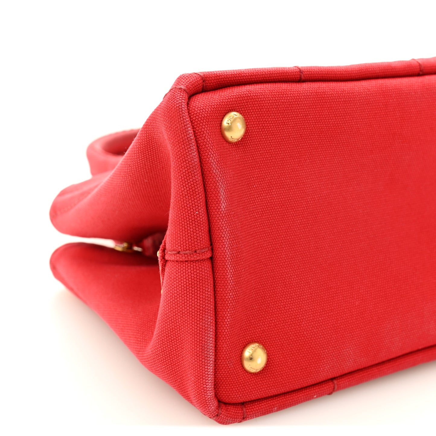 Canapa Small Logo Tote Rosso