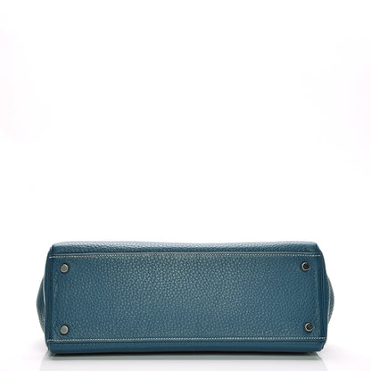 Hermes Taurillon Clemence Kelly Retourne 32 Blue Jean 6 of 40