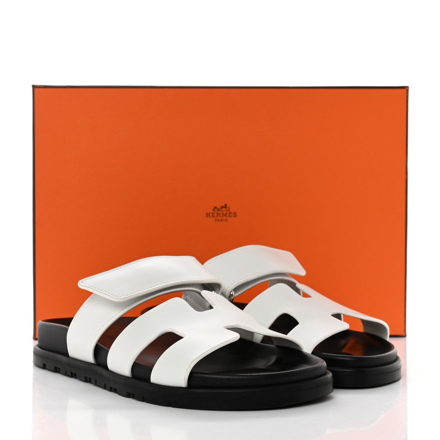 Calfskin Womens Chypre Sandals 35 White