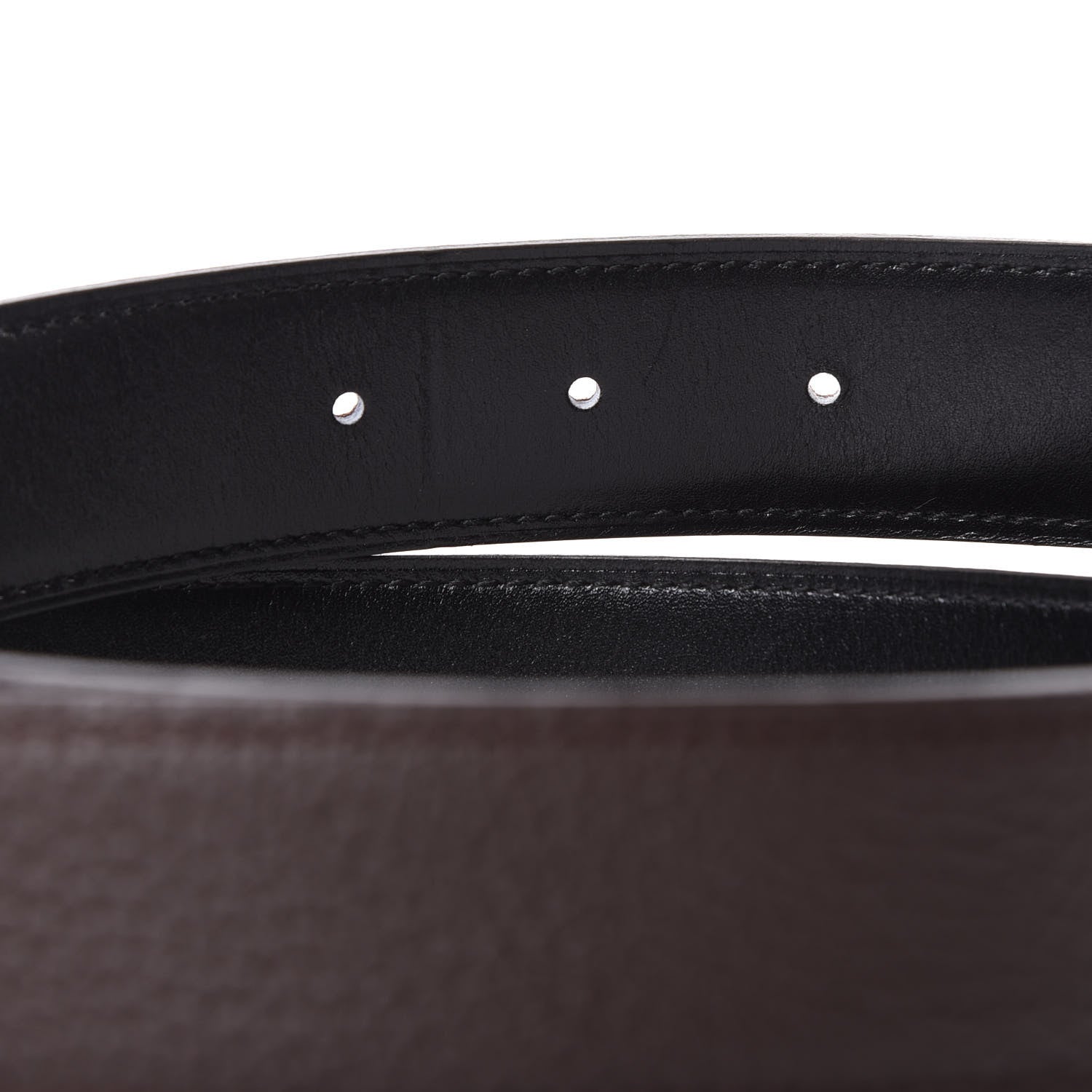 Hermes Swift Togo 32mm Belt Strap 95 Black Chocolate 4 of 6