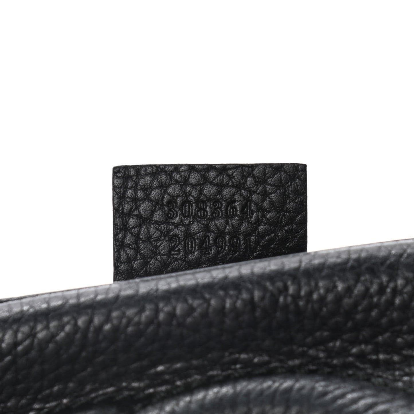 Pebbled Calfskin Small Soho Disco Bag Black
