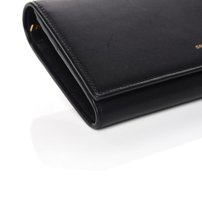 Saint Laurent Smooth Calfskin Classic Large Flap Wallet Black 9 of 11
