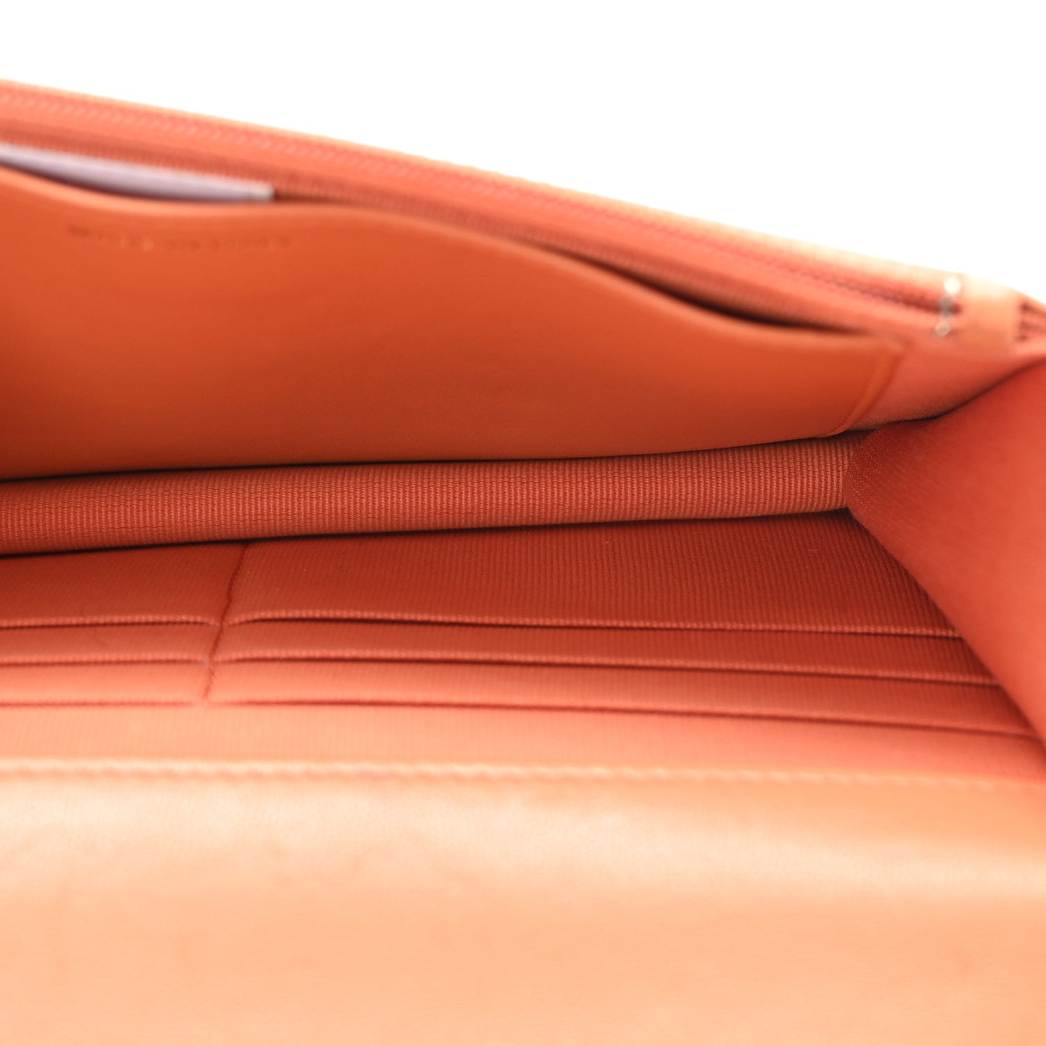 Chanel Lambskin Quilted Chanel 19 Wallet On Chain WOC Orange 5 of 12