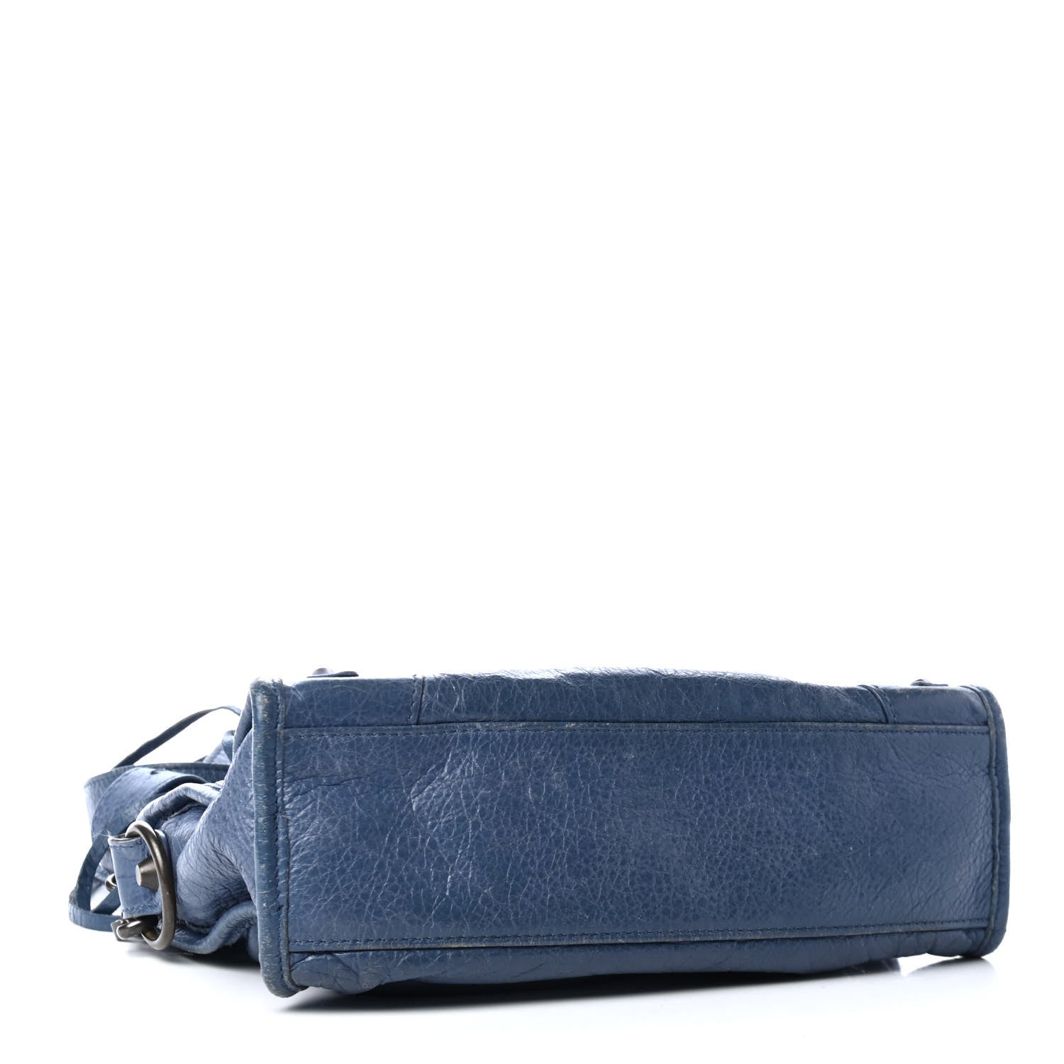 Balenciaga Agneau Classic Silver Hardware Mini City Bleu Persan 3 of 5