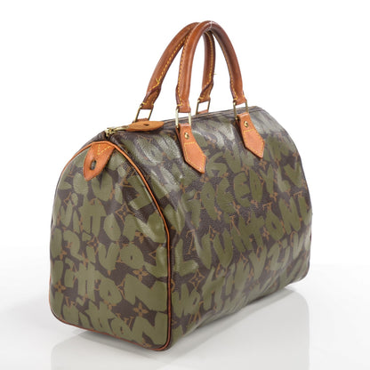 Louis Vuitton Monogram Graffiti Speedy 30 Kaki 3 of 7