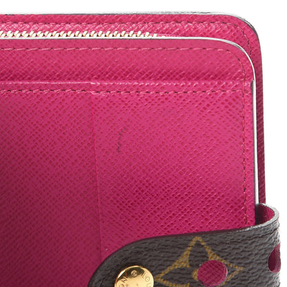 Louis Vuitton Monogram Perforated Compact Zipped Wallet Fuchsia 8 of 9