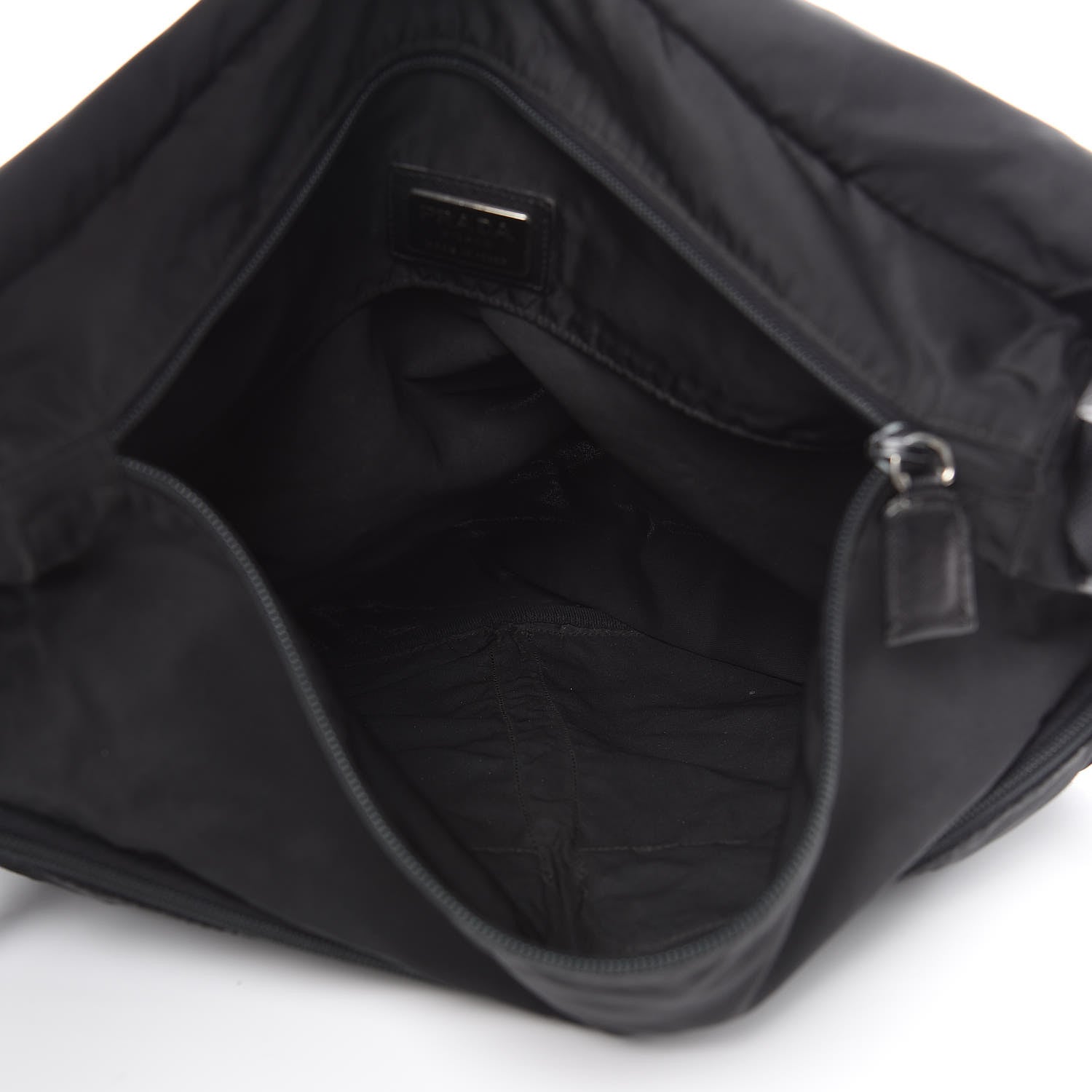 Prada Nylon Vela Messenger Bag Black 5 of 17