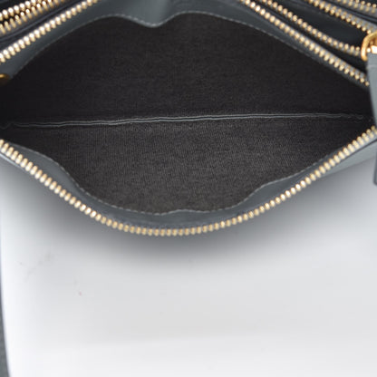 Celine Lambskin Small Trio Crossbody Bag Storm 6 of 10