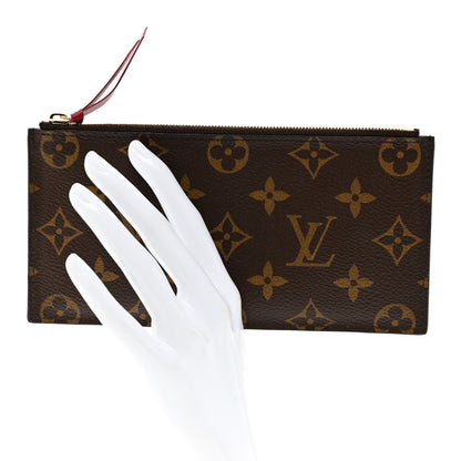 Louis Vuitton Monogram Felicie Chain Wallet Zippered Insert Fuchsia 2 of 6