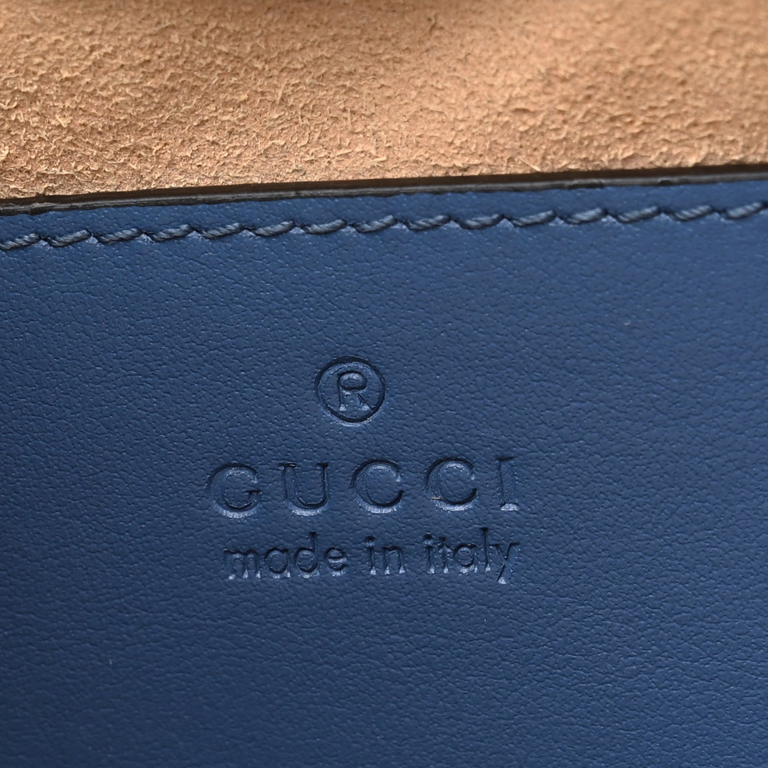 Gucci Calfskin Matelasse Aria Small GG Marmont Chain Shoulder Bag Clear Blue 6 of 13