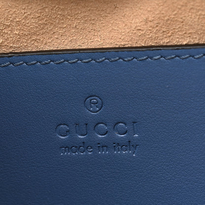 Gucci Calfskin Matelasse Aria Small GG Marmont Chain Shoulder Bag Clear Blue 6 of 13