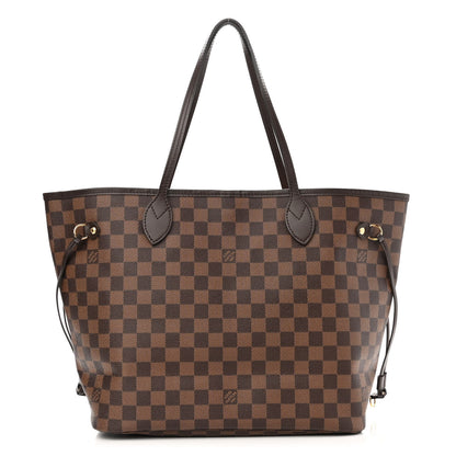 Louis Vuitton Damier Ebene Neo Neverfull MM Rose Ballerine 1 of 15