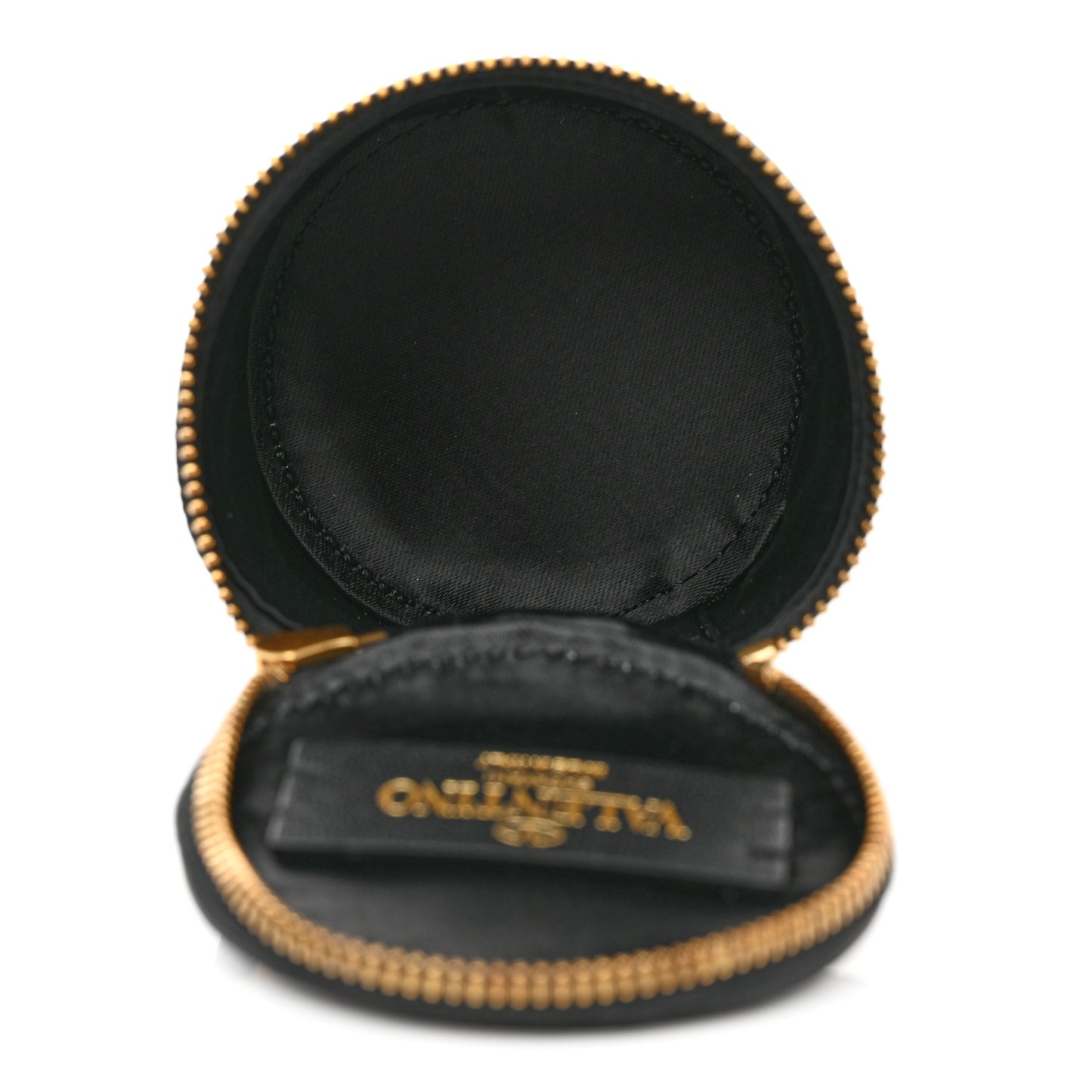 Grained Calfskin VLogo Signature Wash Bag Black