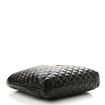Saint Laurent Lambskin Quilted Maxi Icare Shopping Tote Black 5 of 11