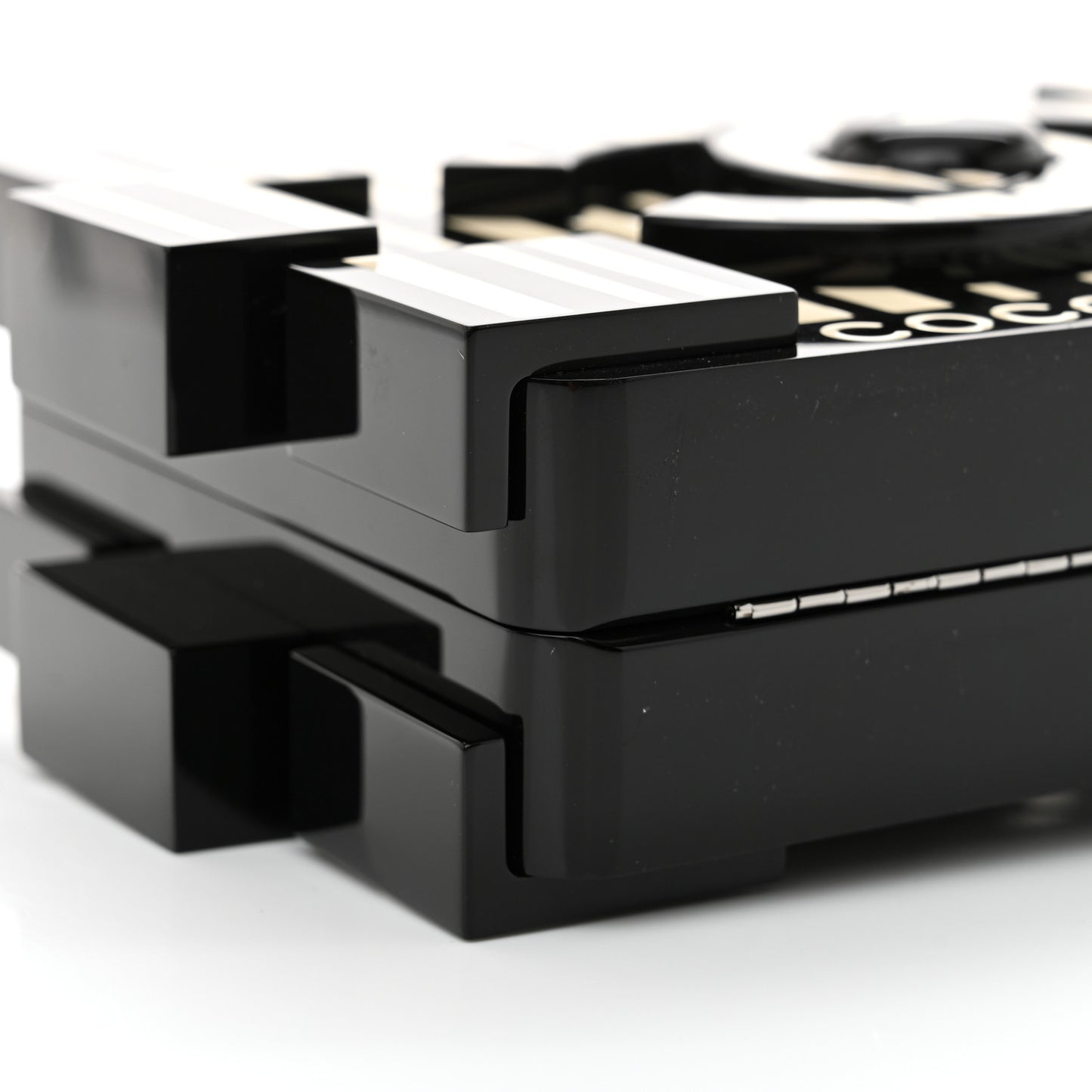 Plexiglass Barcode Boy Brick Lego Clutch Black