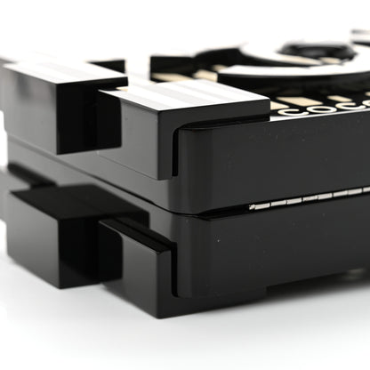 Chanel Plexiglass Barcode Boy Brick Lego Clutch Black 10 of 12