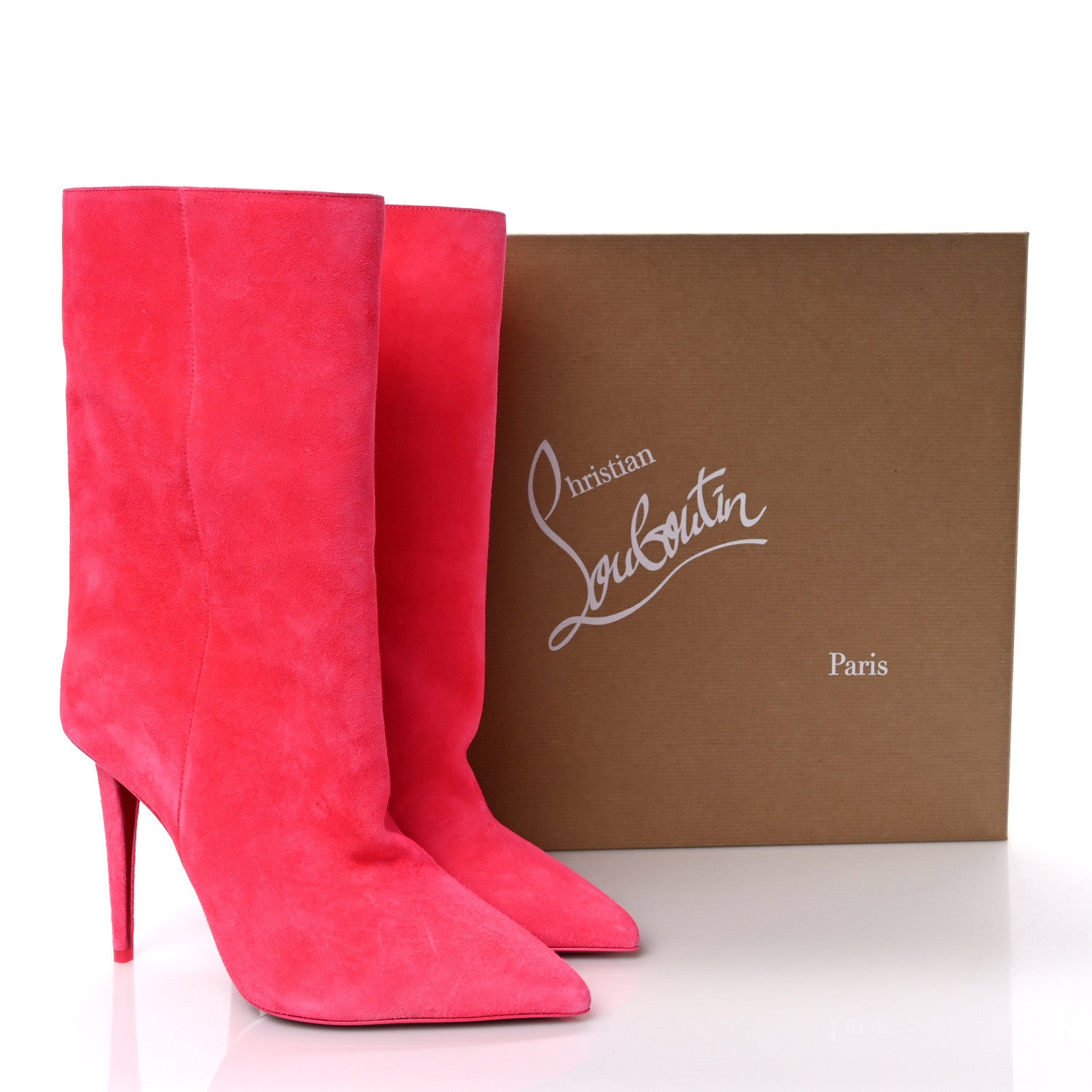 Christian Louboutin Veau Velours Astrilarge 100 Booties 39 8 of 8