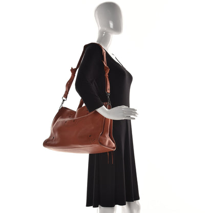 Balenciaga Veau Soyeux Perforated Blackout Hardware City Marron Caramel 2 of 18