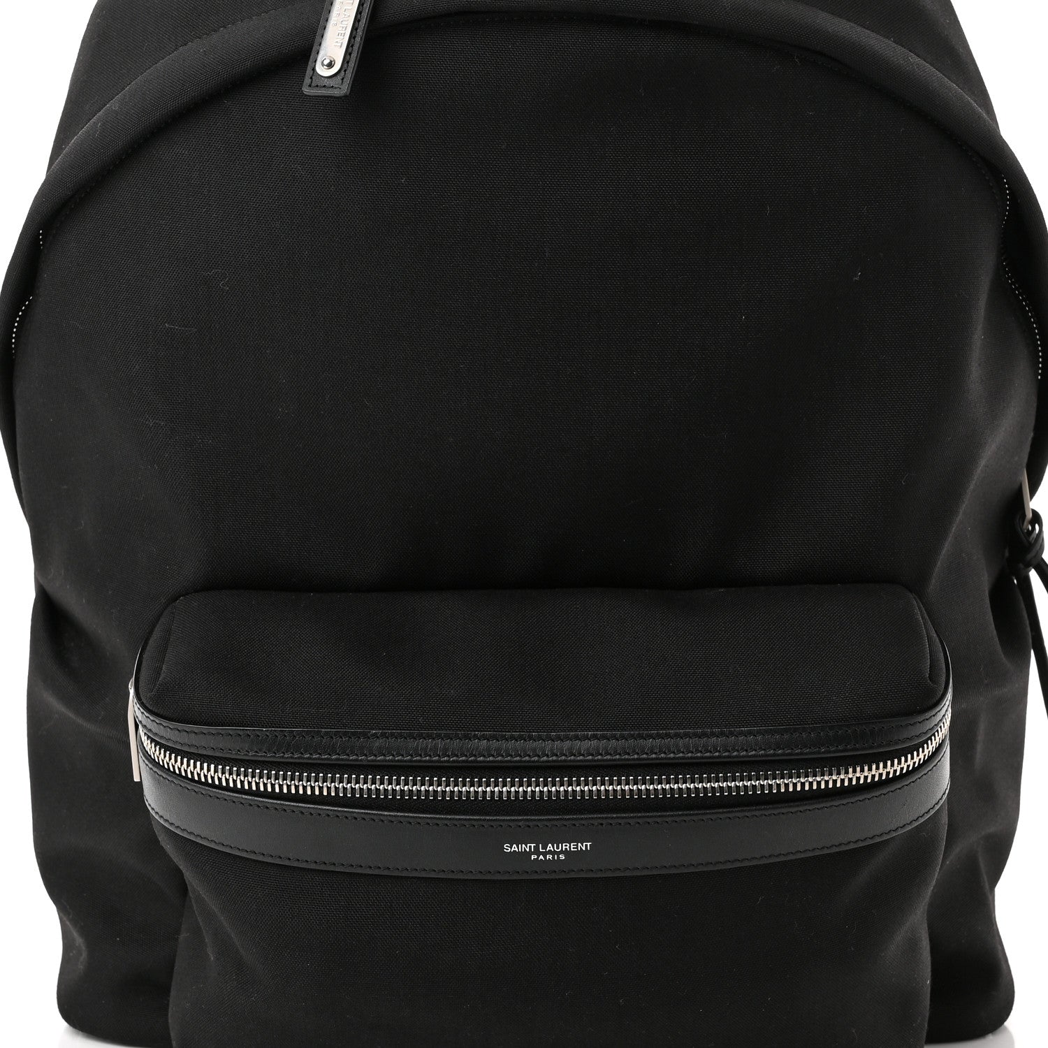 Saint Laurent Canvas City Backpack Black 10 of 12